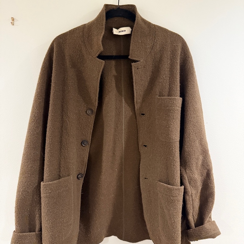 Buck Mason Fleece Blazer in Olive